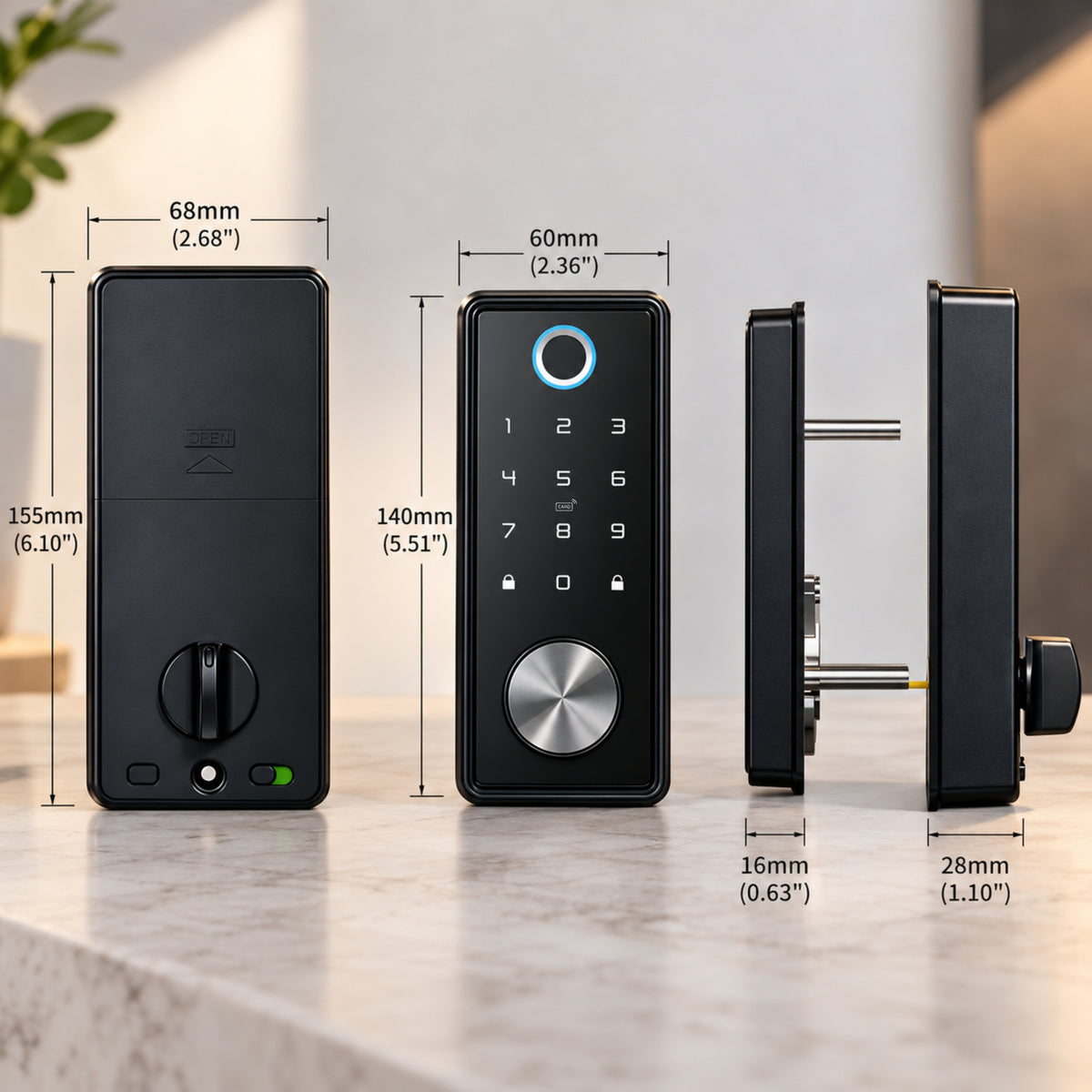 smart door lock bolt