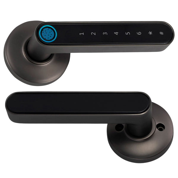 Fingerprint Smart Door Lock - Black