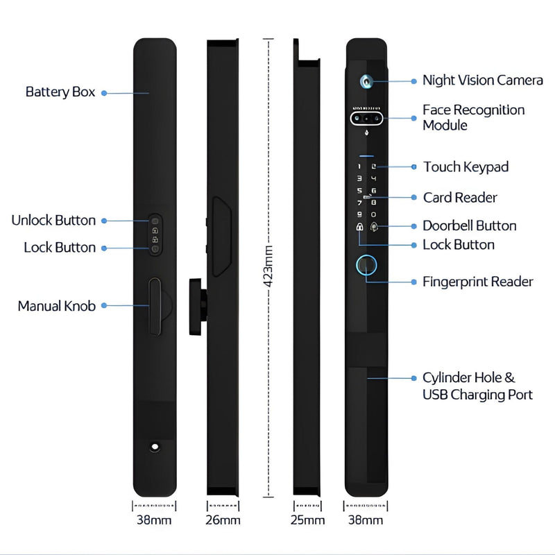 auto-lock-smart-door-lock-black-no-mortise-300817