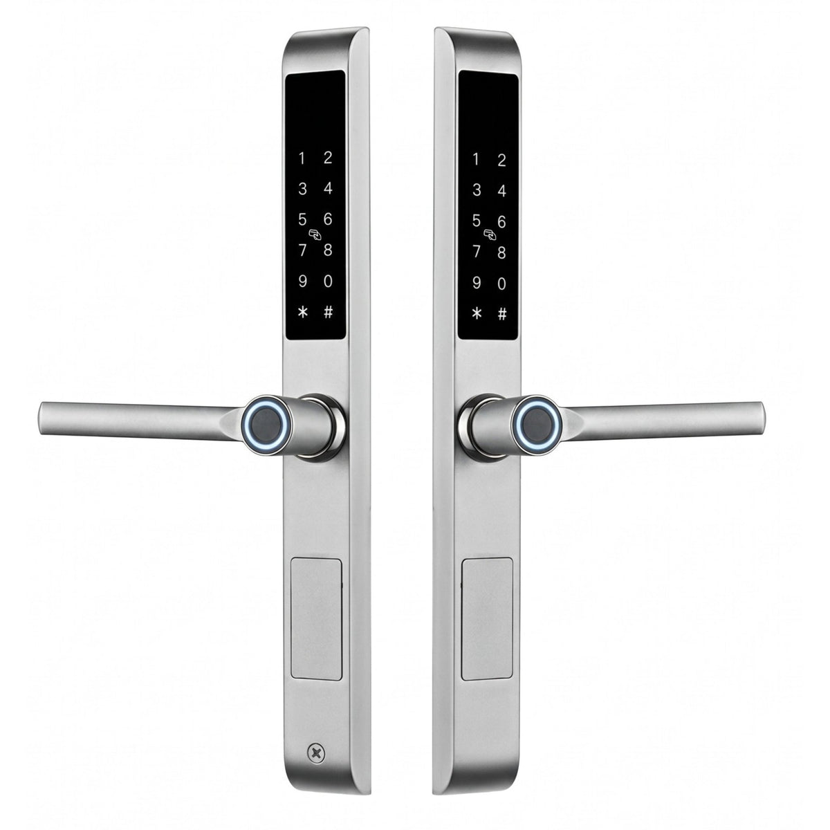 smart door lock duo silver