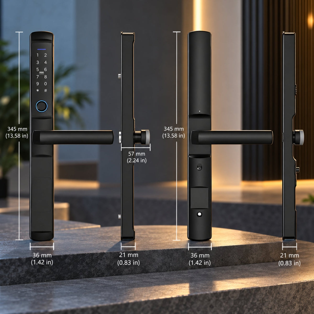 smart door lock edge measurements