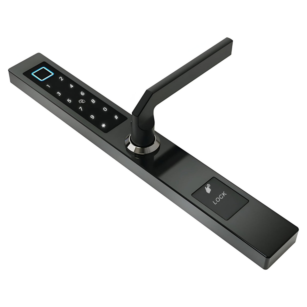 smart door lock sleek black 2