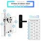 Smart Door Lock XL - 50-50mm (22x160mm) - Black -